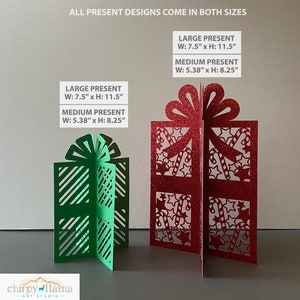 3D Christmas Present Bundle, Christmas Present Centerpiece Decor ...