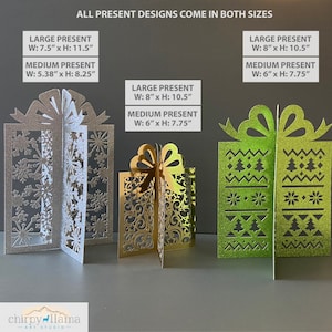 3D Christmas Present Bundle, Christmas Present Centerpiece Decor ...