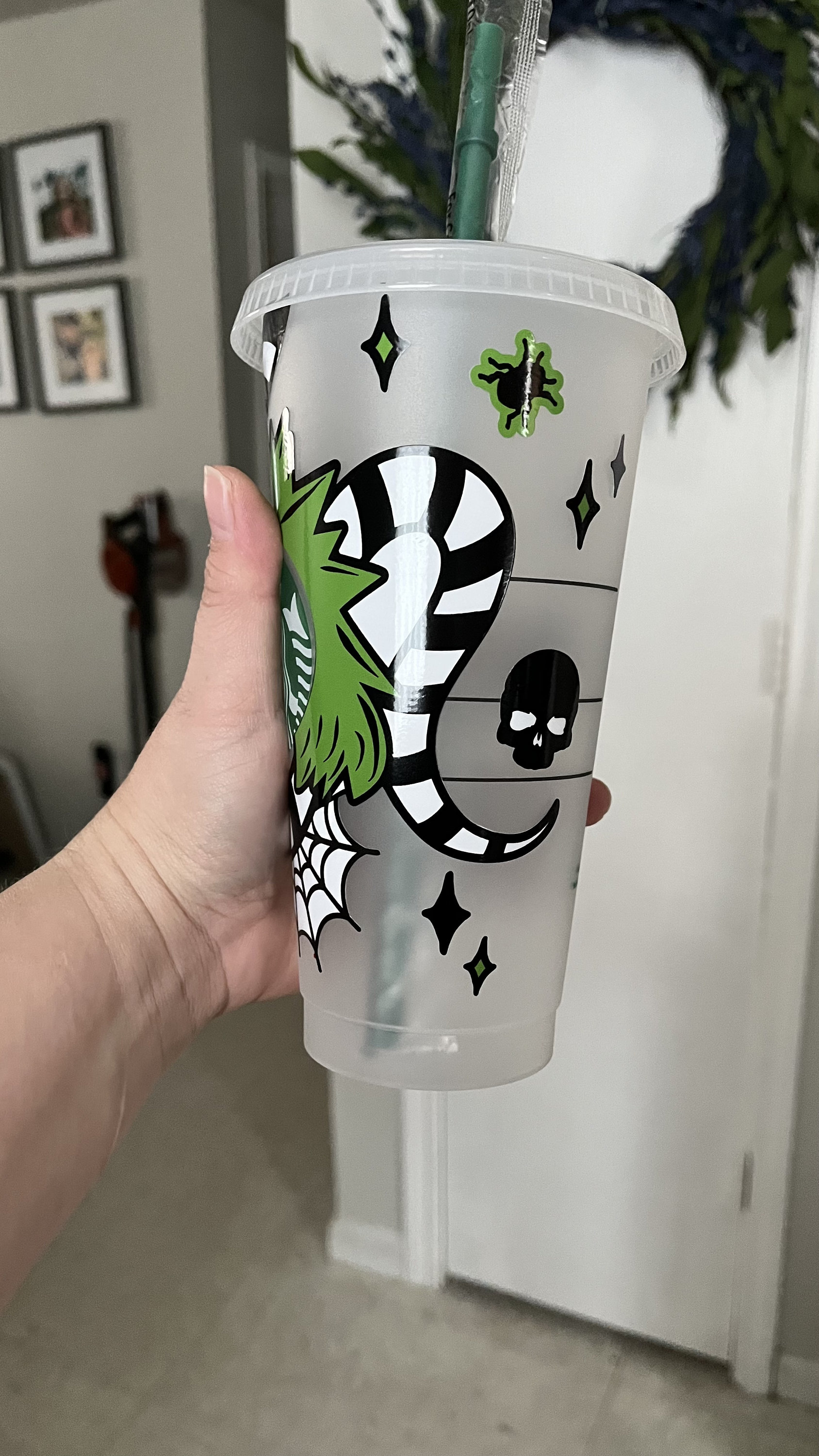 Beetlejuice Starbucks Cold Cup Etsy