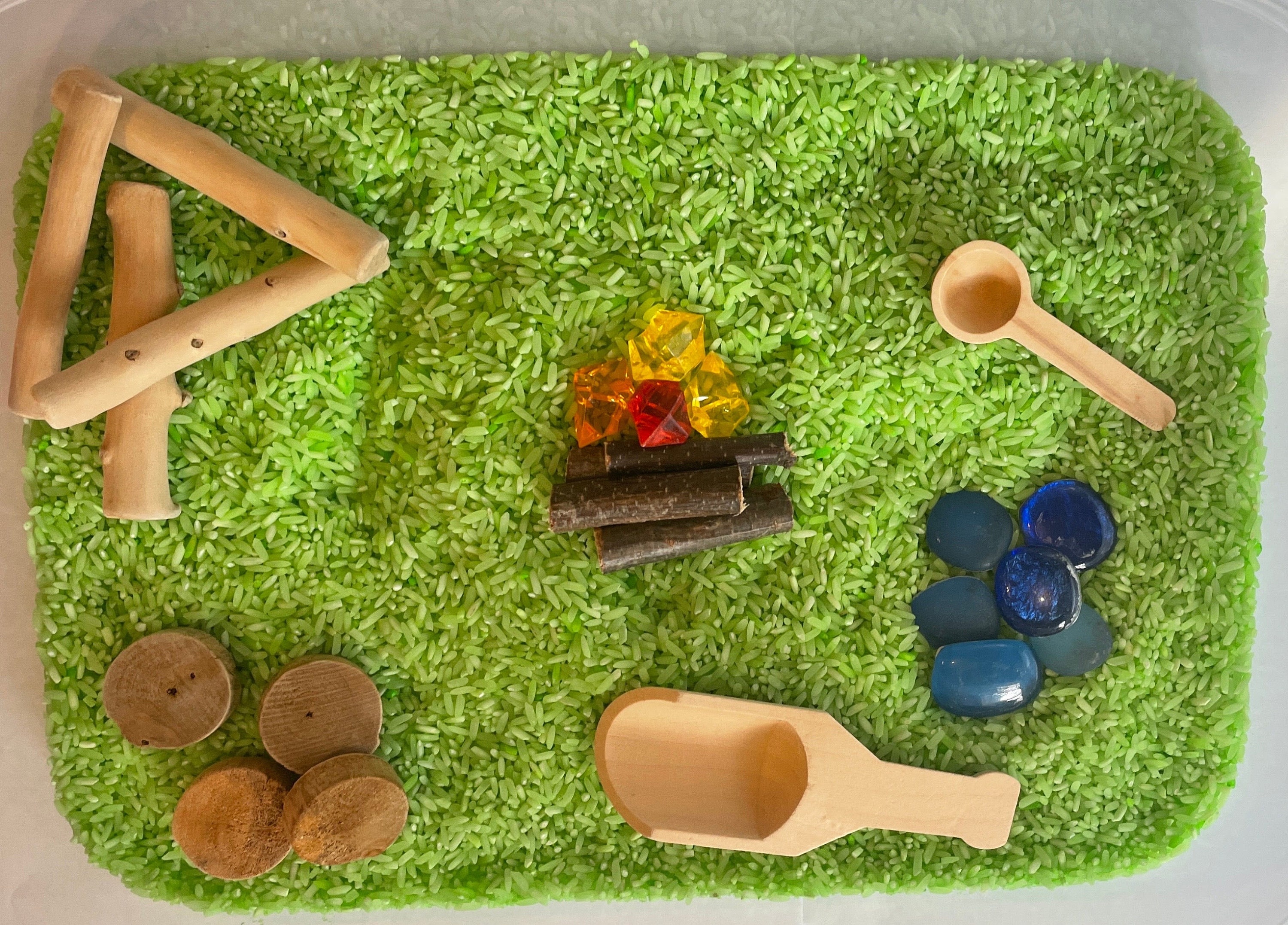 Camping Sensory Bin Etsy