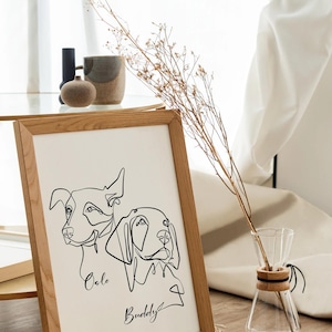 Custom Dog Tattoo, Custom Pet Tattoo Design, Dog Ear Outline, Minimalist Pet Ears Line Art, Cat Memorial, Sketch From Photo, Passed Away