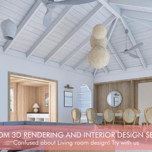 Custom 3D Interior Design Rendering: Online Design Service