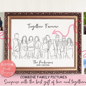 Customizable Line Art: A Unique Way to Celebrate Your Anniversary/Christmas/New Year/Birthday