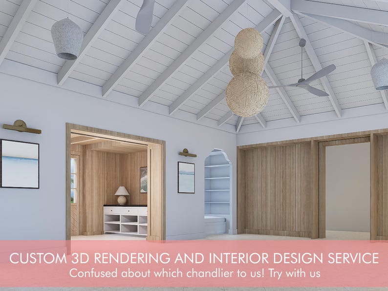 Render Ceiling Custom 3D Interior Design Rendering: Online Design Service - Etsy