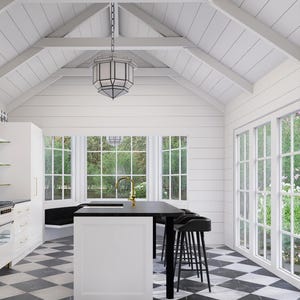 Custom Kitchen 3D Rendering: Realistic Interior Design Visualization