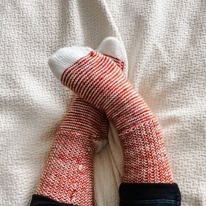 Firebush Socks || Handmade, handknit, hand-dyed all natural merino wool socks for kids and adults