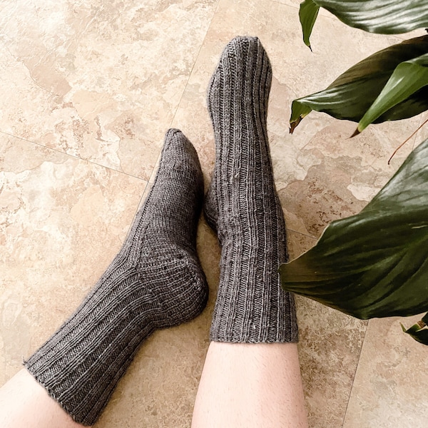 The Peaceful || Handmade, handknit, hand-dyed all natural merino wool socks for kids and adults