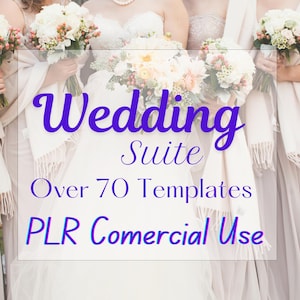 PLR Digital Wedding bundle, Wedding Planner Canva Templates All-in-one Wedding Suite, Commercial and Master Resell rights, Digital Download