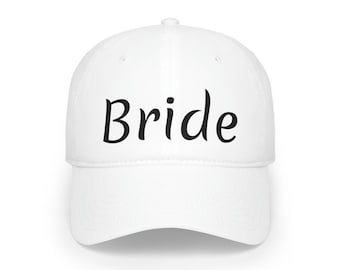 Bride Baseball Cap | Bride Hat | Bride Cap | Bride Baseball Hat, Low Profile Baseball Cap, Gift for Bride, Wedding present for bride to be