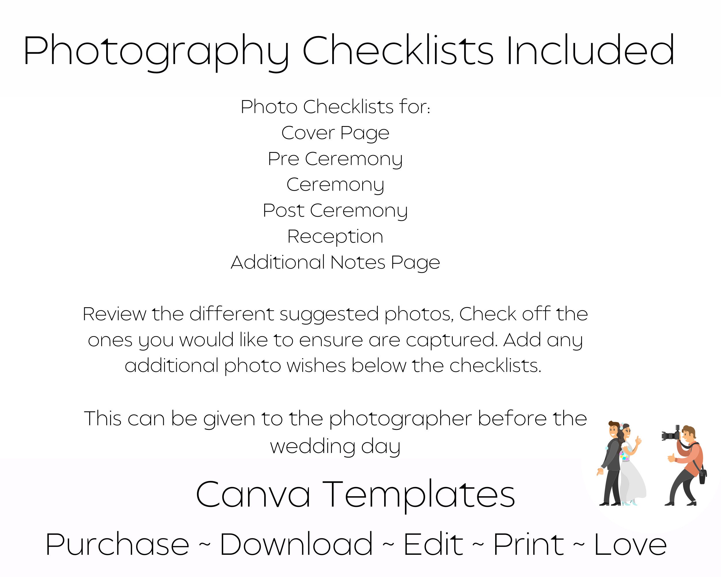 The Best Wedding Photography Shot List | Comprehensive Checklist for ...