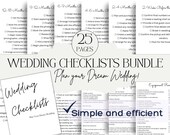 Checklists, Wedding Planner, Photography Shot List, Wedding planning printable, Budget Template, Wedding Day Schedule, Wedding Checklist