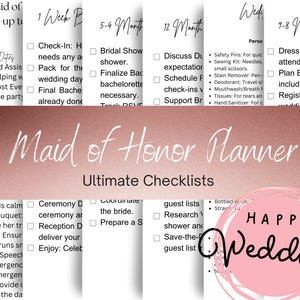 Maid of Honor Duties Checklist, maid of honor planner, wedding planner, maid of honor gift, maid of honor proposal, moh, Checklists, Bridal