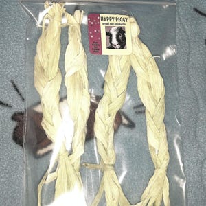 All natural corn husk braids toy/treat