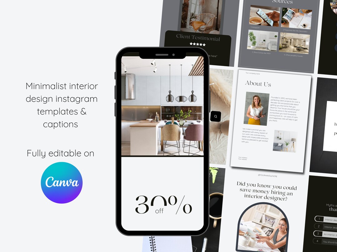 20 Instagram Templates Interior Design | Canva Template Interior ...