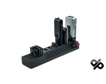 USB stick / SD / Micro SD card holder / stand for sorting storage media / gift for tidiness fans (no dust / dust free)