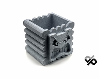 Thwomp -Super Mario (Nintendo) // Inspired Organization / Storage Box / Desk Pen Box / Plant Pot