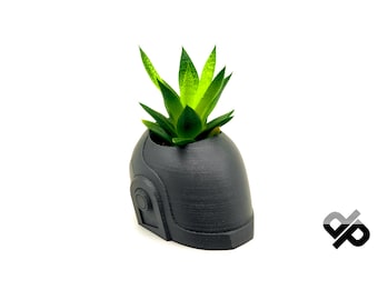 Darftpunk flower pot / pen box - gift for collectors / fans