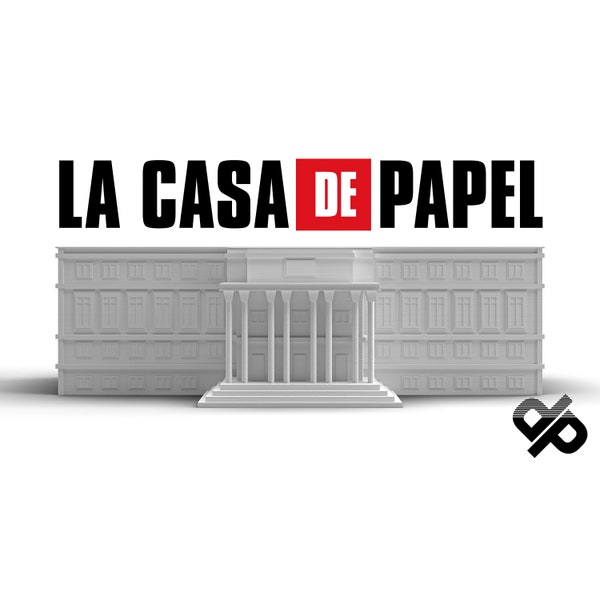 La Casa de Papel / Haus des Geldes - Aufsteller Geschenk für Fans (Gebäude Modell)