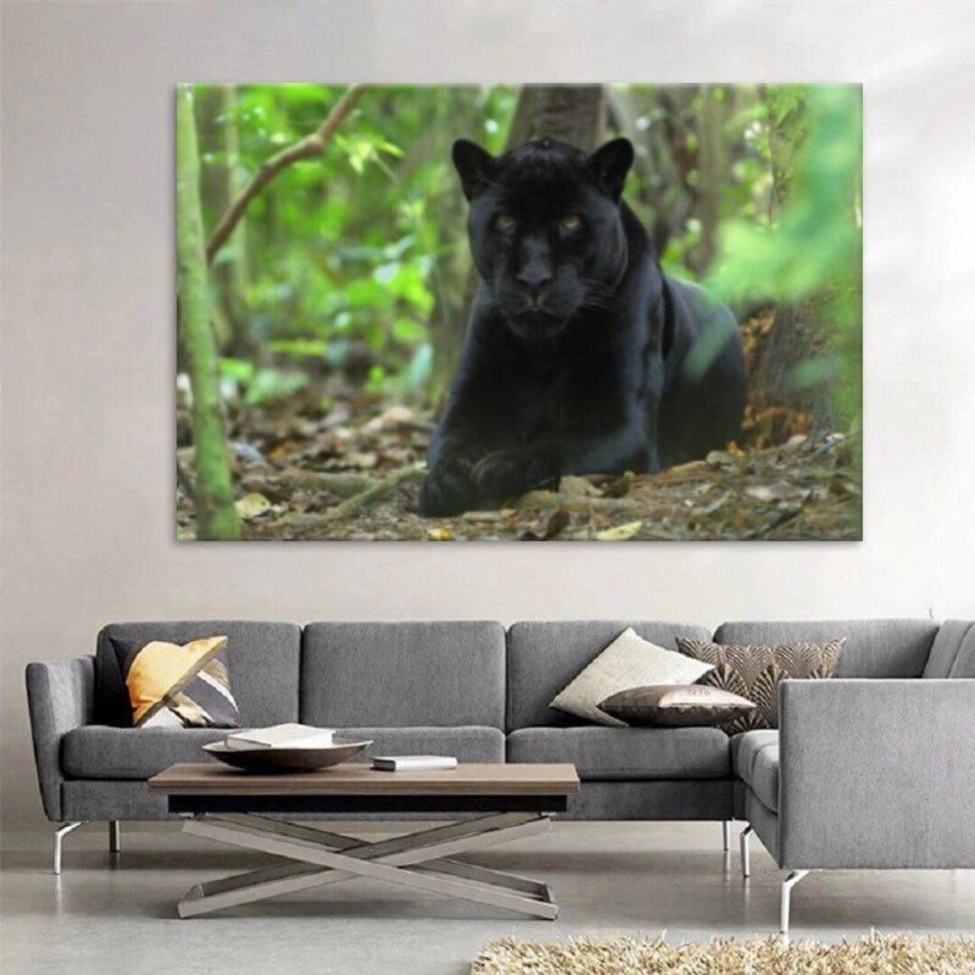 Black Panther Canvas Decor Black Panther Canvas Wall Art - Etsy