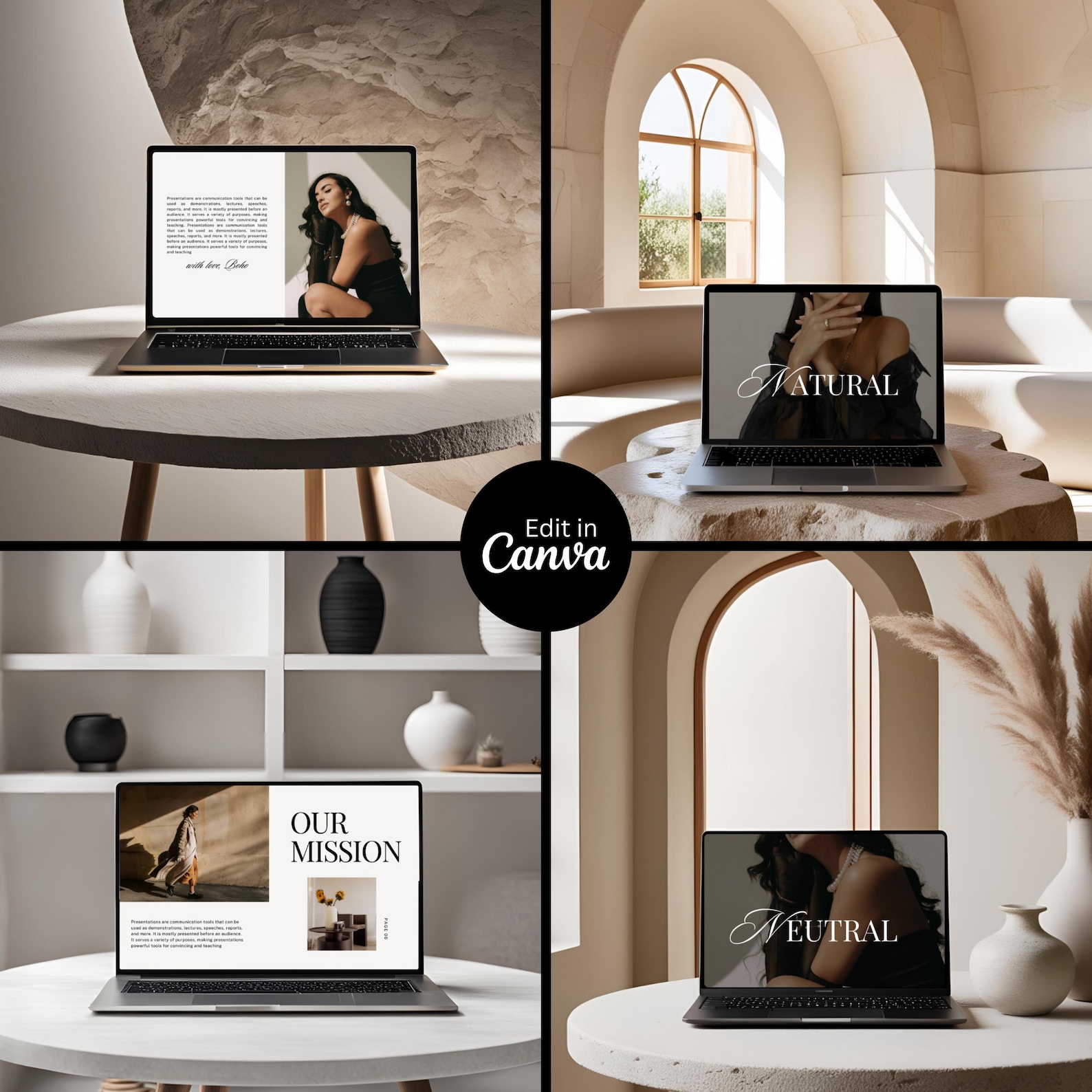 24 Device Mockup Bundle for Canva, Laptop Mockups, iPhone Mockups ...