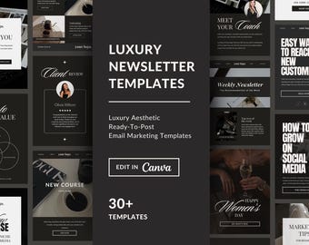30+ Editable Email Templates, Email Automations, Mailchimp Email Template, Sales Email, Klaviyo Email Template, Newsletter Canva