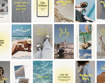 30 Instagram Reel Cover & Story Templates | Canva Template | e-commerce | Content Creator Reel Templates