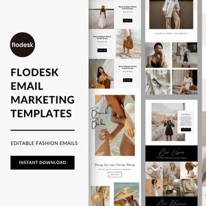 Flodek Email Marketing Template, Email Newsletter, Flodesk Fashion Newsletter, Ecommerce Templates, Email Campaign, Email Collection