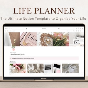 Life Planner Notion Template | That Girl Planner 2025 | All in One Template Notion Dashboard