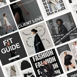 60種類のファッションInstagramテンプレート、ファッションインスタ、Instagramのファッションブランド、ビジネス向けInstagramテンプレート、美しいInstagram