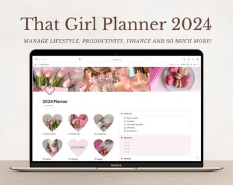 Ultimate Notion Life Planner, Notion Template, That Girl Planner 2024, Perfect for Students