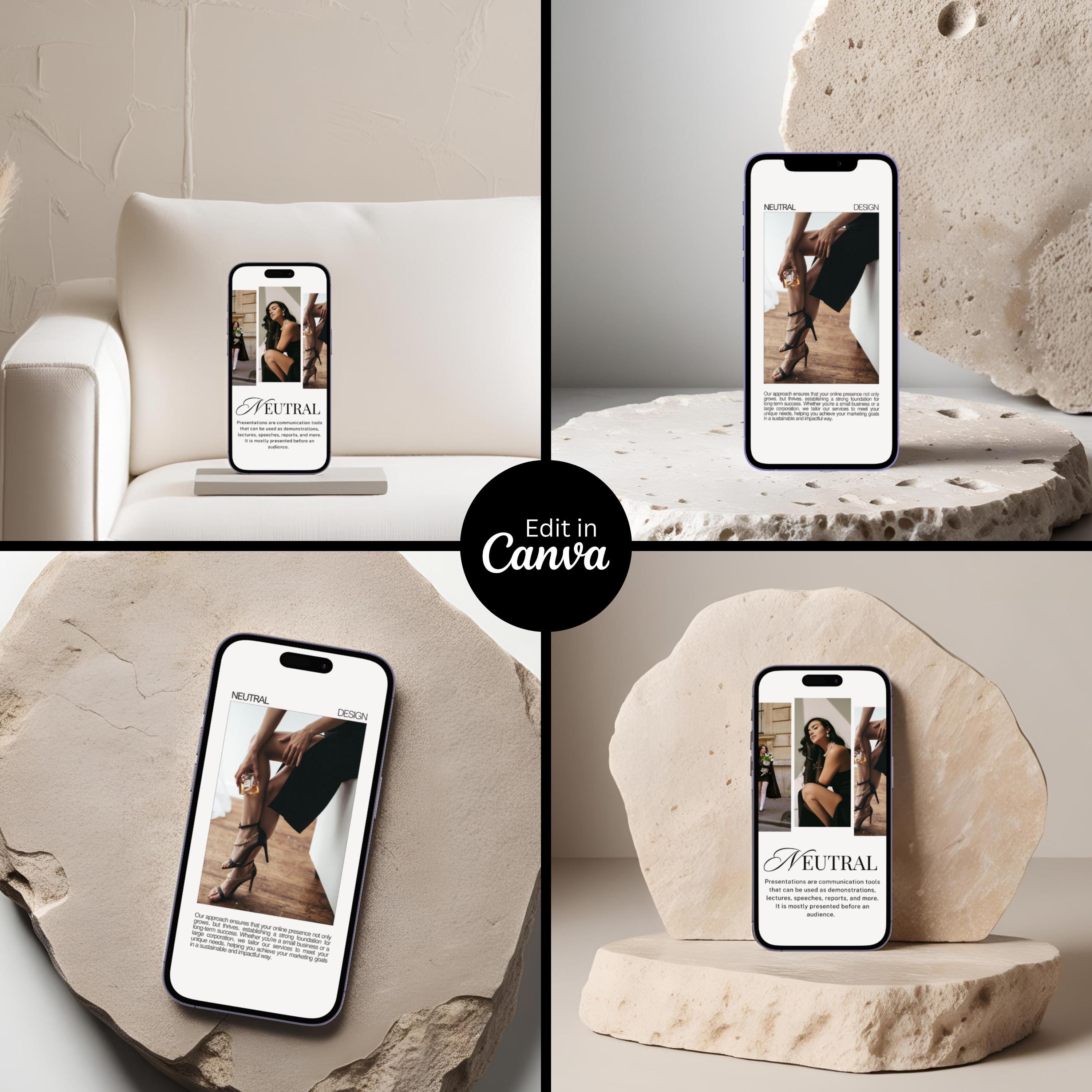 24 Device Mockup Bundle for Canva, Laptop Mockups, iPhone Mockups ...