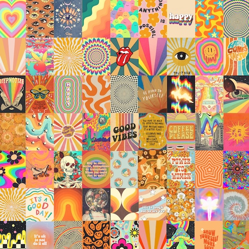 Indie Wall Collage Kit Indie Posters Indie Aesthetic Wall - Etsy