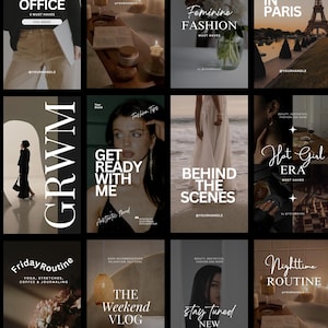 Instagram Reel Cover Templates: Moderne IG Reels, Fashion & Lifestyle (Digitaler Download)