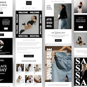 Flodesk Email Templates for Clothing Brands | Fashion Email Marketing Designs | Editable Boutique Email Templates | Fashion Marketing Email