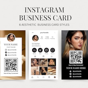 Visitenkarten Vorlage Design, Instagram Visitenkarte, Beauty Artist Hair Nails Lahes Visitenkarte Vorlage
