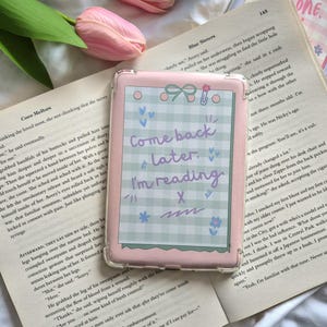 Come back later I'm reading Kindle insert - Gift for bookworm | Old school