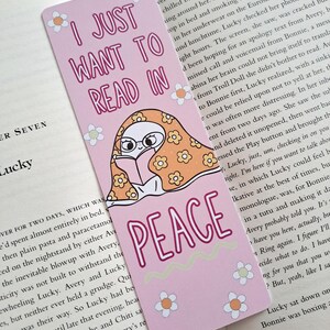Grumpy Ghost Bookmark: Book Lover Gift