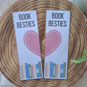 Book Bestie Heart Bookmarks Gift for Bookworms Booklover Accessories ...