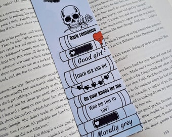 Dark Romance Bookmark: Morally Grey Characters, Spicy Reads