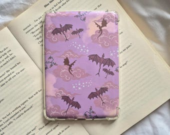 Pink dragons Kindle Insert: Gift for Fantasy booklovers, Romantasy readers, Mythical, Magic