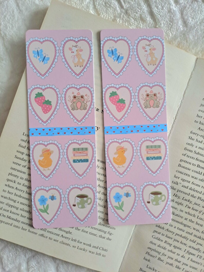 Whimsy Soft Girl Regency Bookmark for Book Lovers: Gift for Bookworm - Etsy