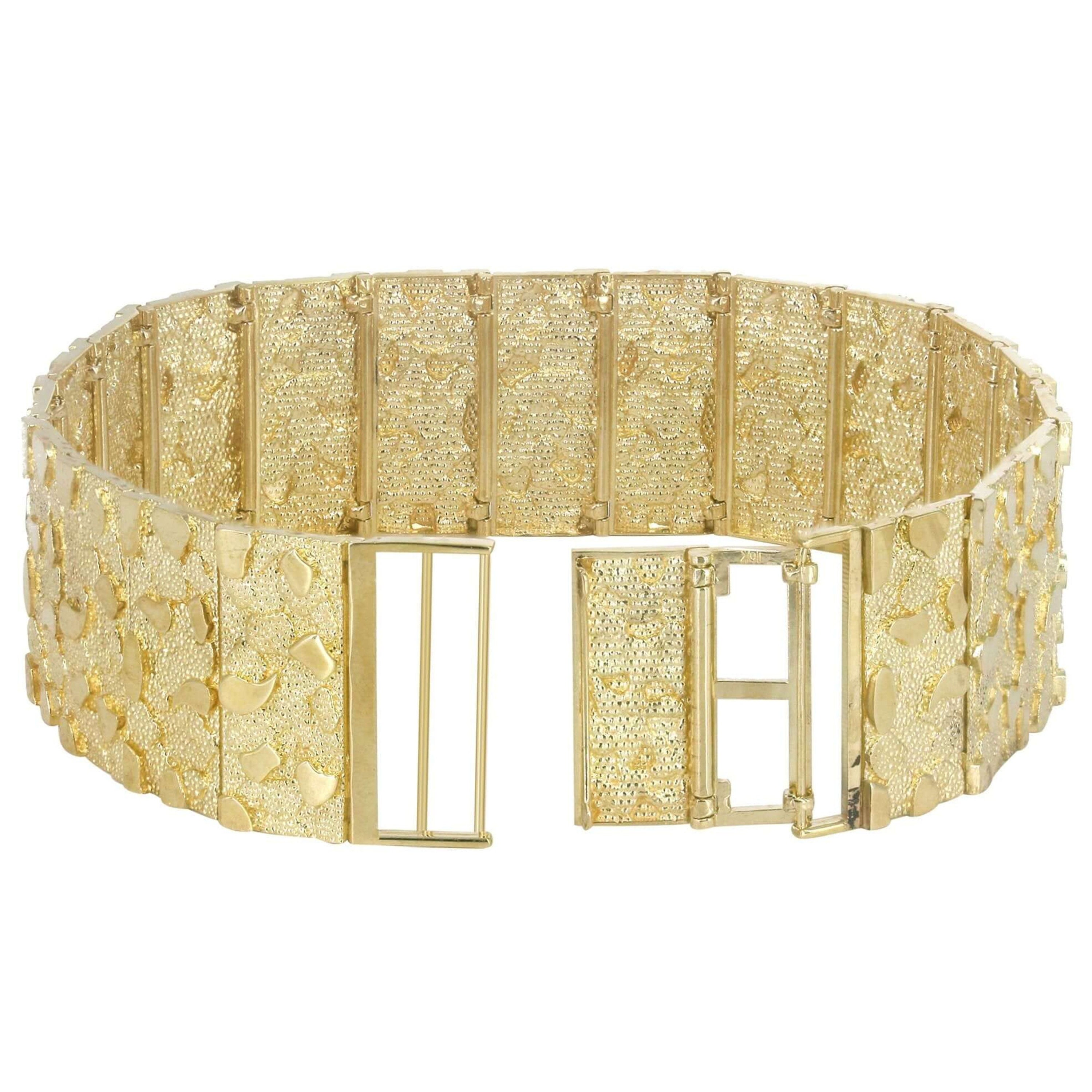24k gold nugget bracelet deals
