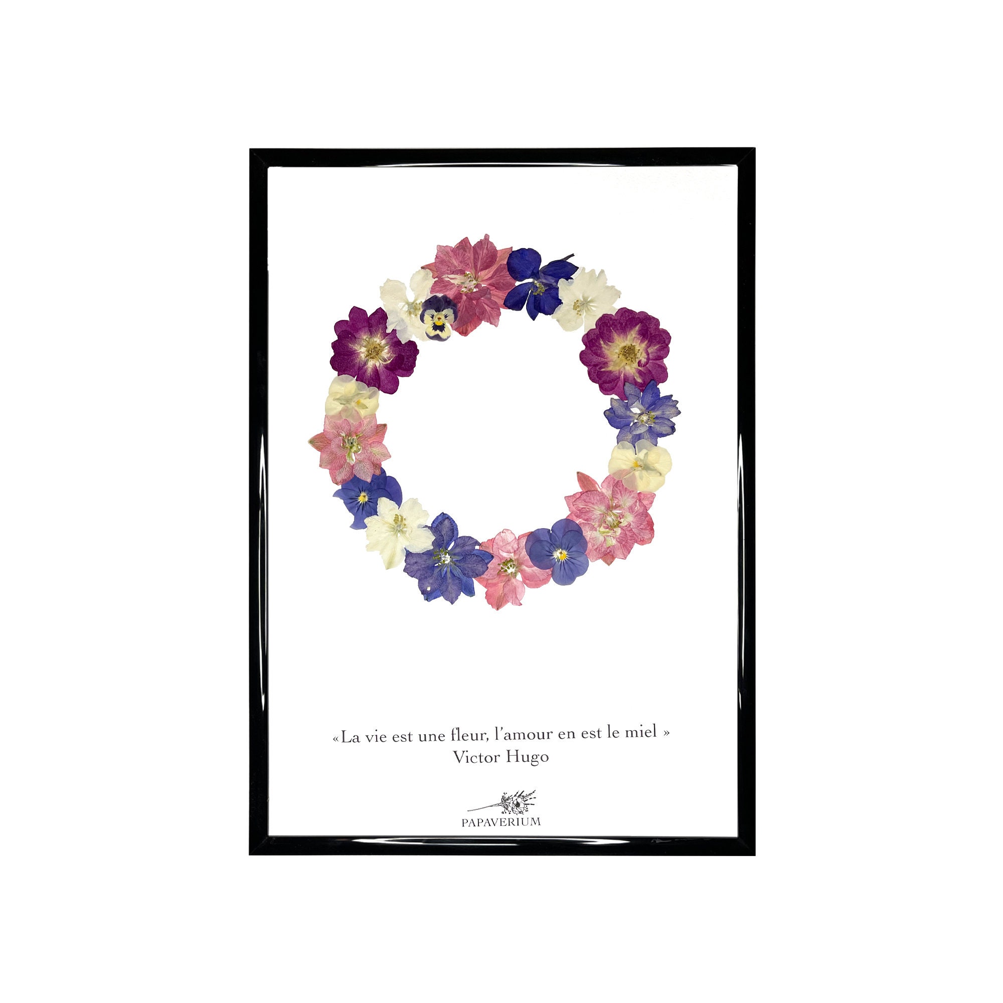 Herbier Saint Valentin en Fleurs Séchées