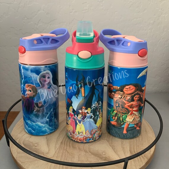 Botella de agua aislada para niños personalizada/ Botella de agua Pokémon/  Botellas para beber para niños/ Disney/ Moana/ Frozen/ Avengers/ Space Jam  -  México