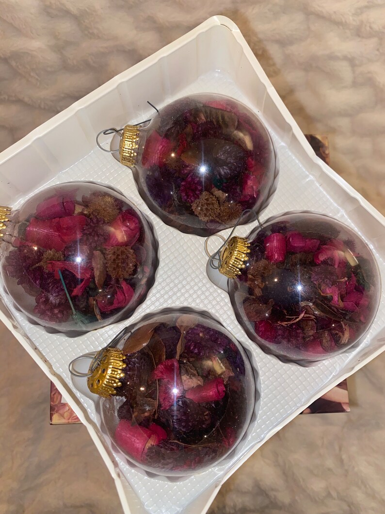 Rose Potpourri Ornaments Etsy