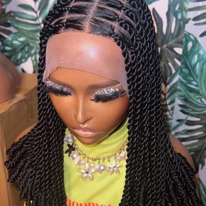 Dreadlocks hair for black women faux locs Braided wig distressed locs Knotless braids lace front wig cornrow wig box braid wigs custom wig