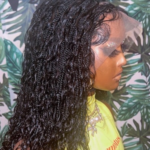 Dreadlocks hair for black women faux locs Braided wig distressed locs Knotless braids lace front wig cornrow wig box braid wigs custom wig