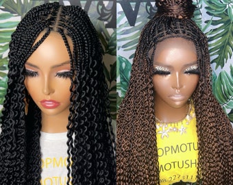 Blonde Wig Braided Wig Dreadlocks Hair for Black Women Lace Front Wig ...