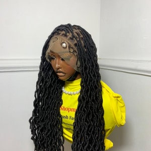 Knotless braids wig for black women Dreadlocks faux locs Braided wig distressed locs full lace wig cornrow wig box braid wigs lace front wig