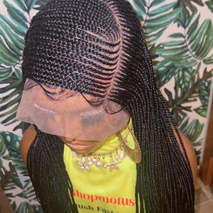 Knotless braid wig for black women gift for women full lace front wig cornrow wigs dreadlock faux loc wig twist box braid ghana weave afro